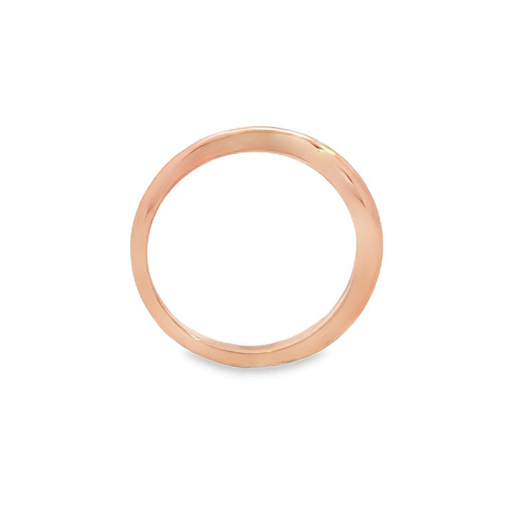 Rose 18K Gold Knife Edge Wedding Band – 1.8mm Wm. Harold Collection