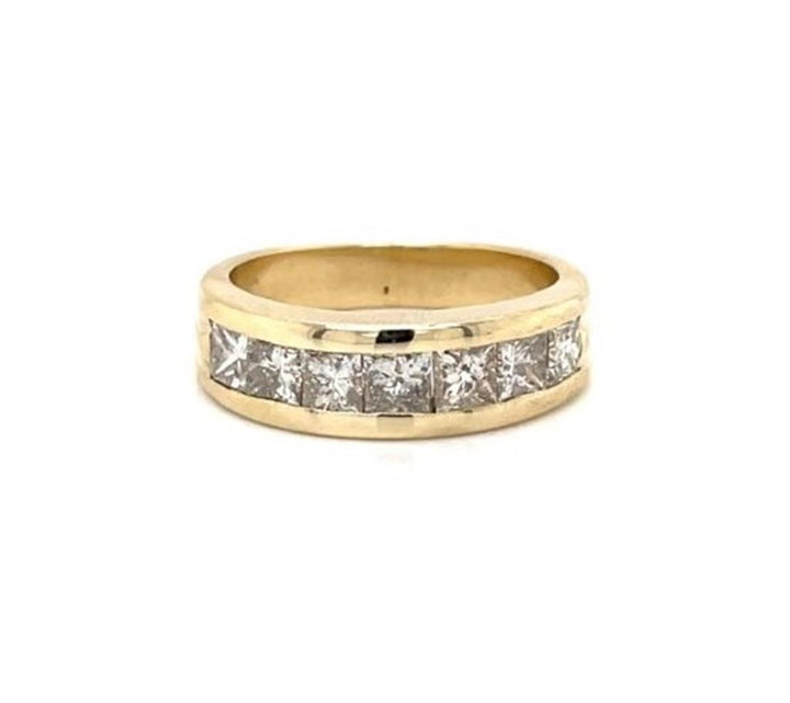 2.80ctw Princess Cut Diamond Ring in 14k Yellow Gold
