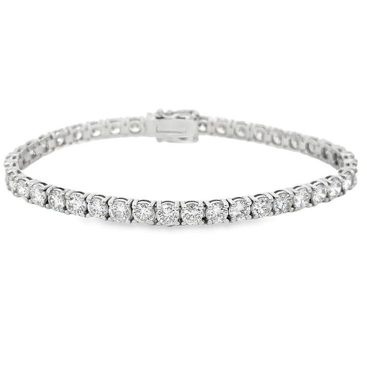 9.20 CTW Diamond Tennis Bracelet in 14K White Gold