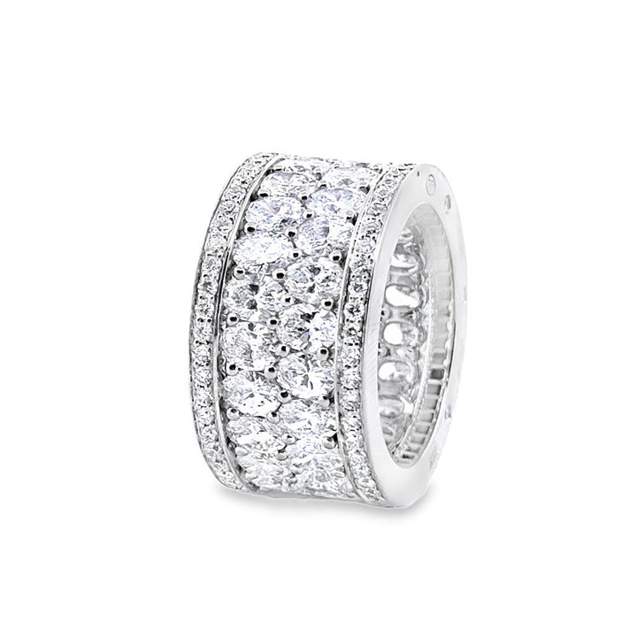 Robert Procop 7.35 CT Diamond American Glamour Eternity Ring in 18K White Gold
