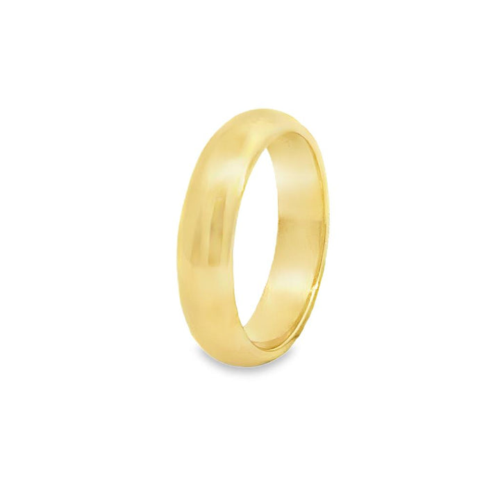 14K Yellow Gold Men’s Comfort Fit Wedding Band