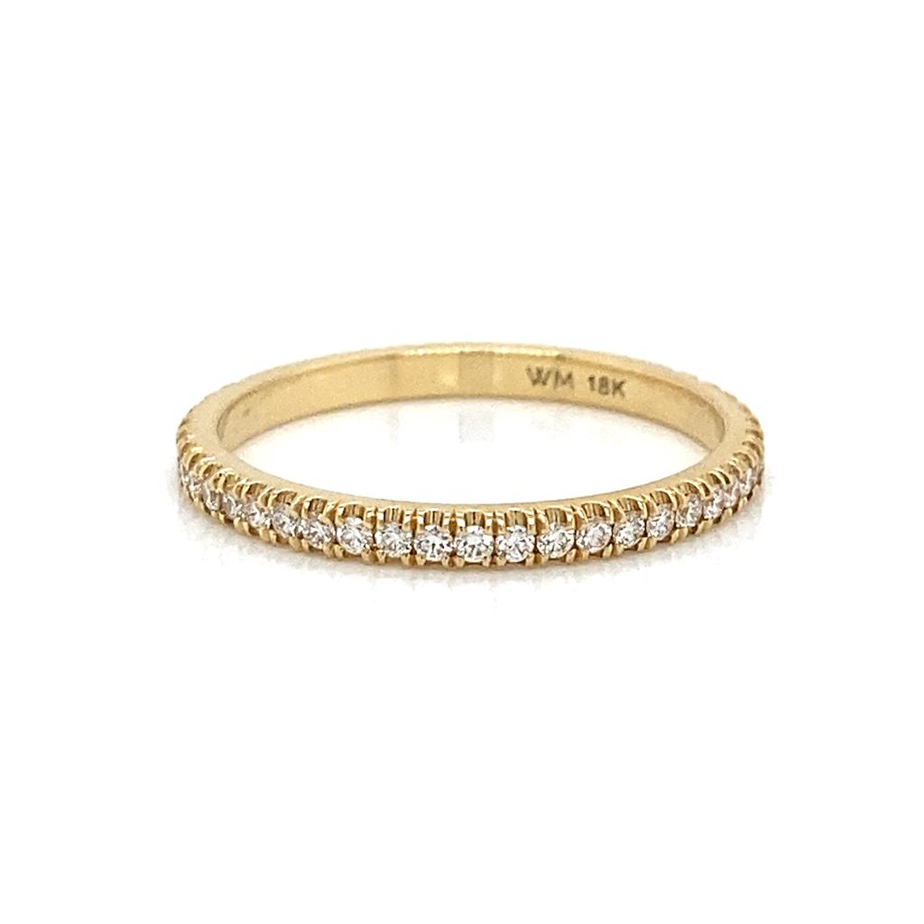 0.26 CTW Round Diamonds 18K Yellow Gold Ring