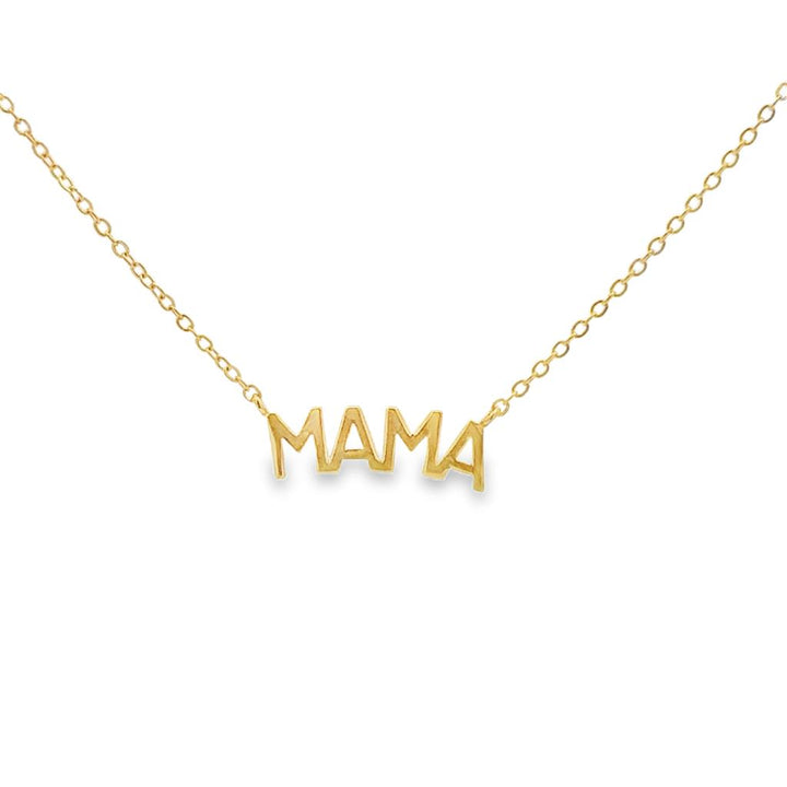 14K Yellow Gold “Mama” Necklace – 18”