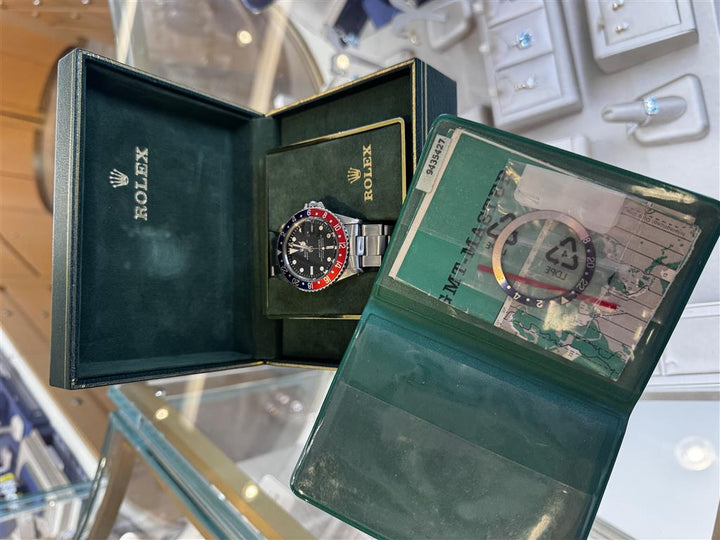 Pre-Owned Rolex GMT-Master "Pepsi" Model 1675 Stainless Steel Watch 1968