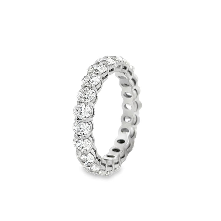 3.26 CTW Oval Diamond Platinum Eternity Band