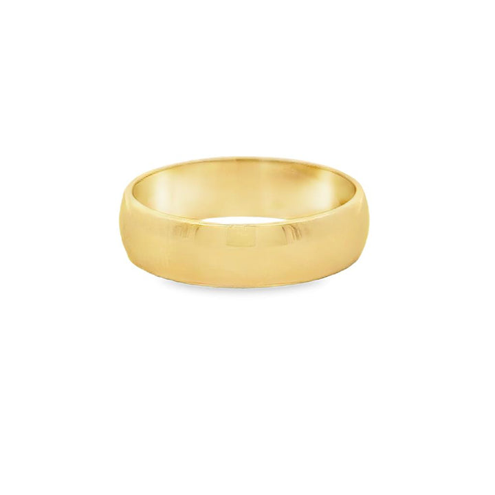 Men’s 14K Yellow Gold Comfort Fit Wedding Band – 5.7mm