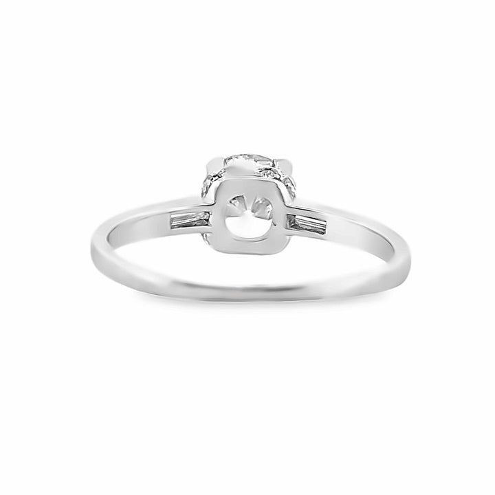 1.07 CT Platinum Art Deco Diamond Ring