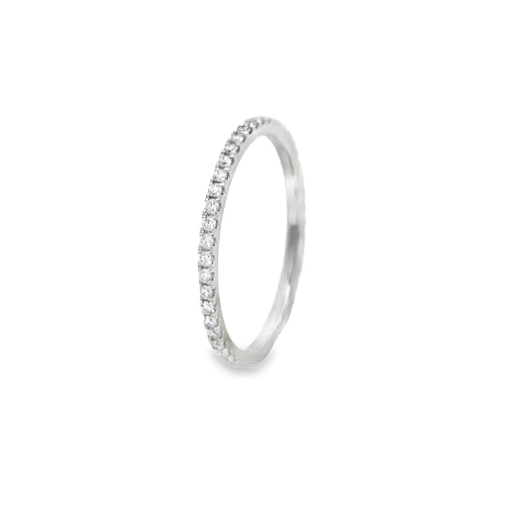 0.27 CTW Diamond 18K White Gold Eternity Band Ring