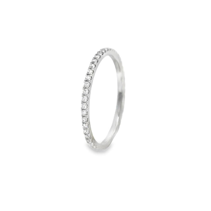 0.27 CTW Diamond 18K White Gold Eternity Band Ring