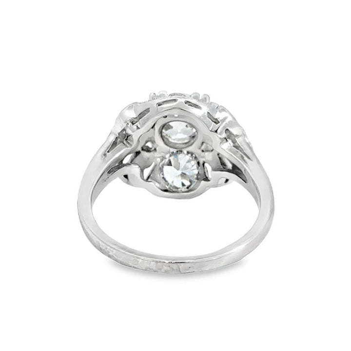 1.50 CTW Diamond Antique Ring in 14K White Gold