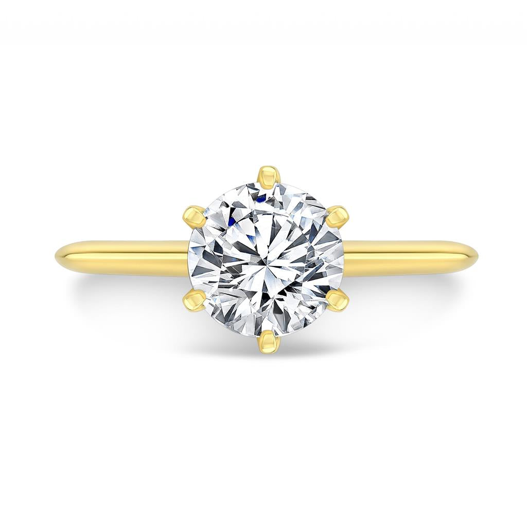 Classic Six Prong Solitaire