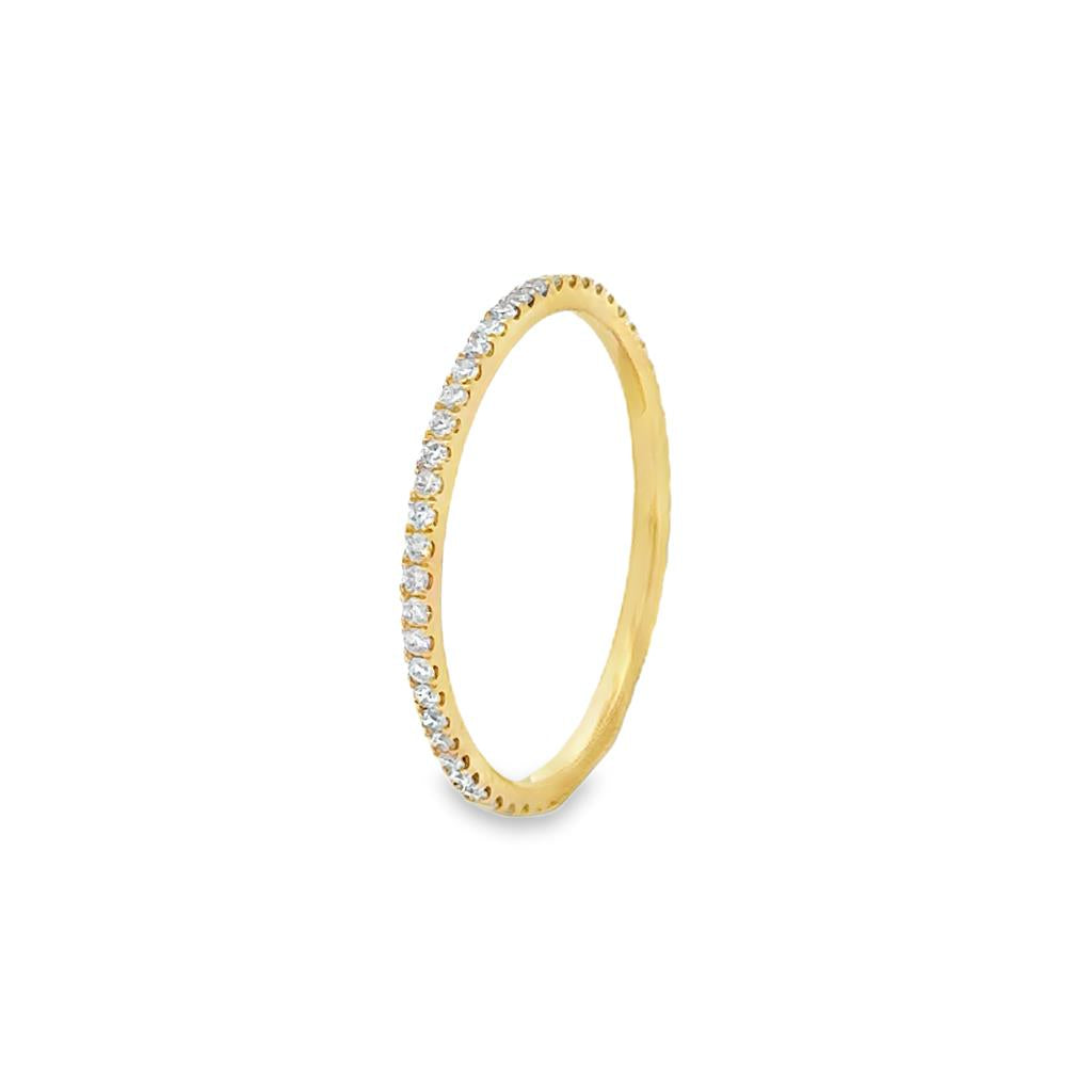 0.32 CTW Diamond 14K Yellow Gold Eternity Band Ring