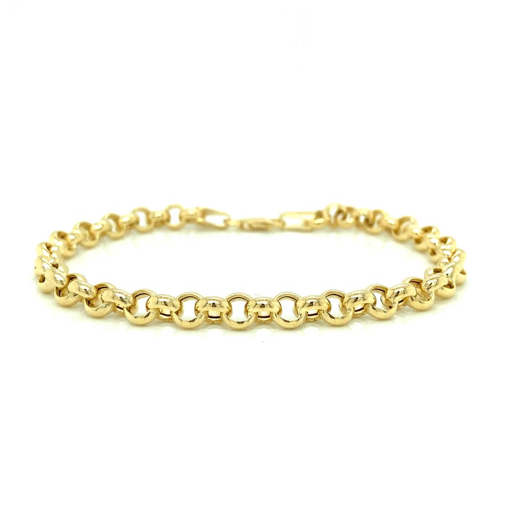 14K Yellow Gold 5mm Rolo Bracelet