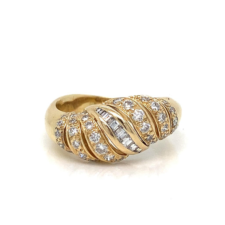 .50ct Round and Baguette Diamond Ring