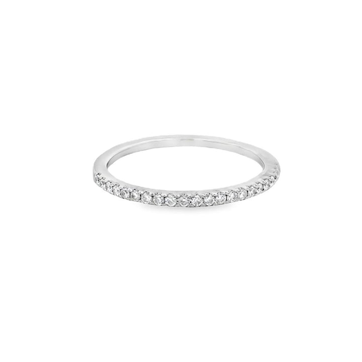 .20ctw Diamond Band Ring, 14K White Gold, 1.5mm Wide
