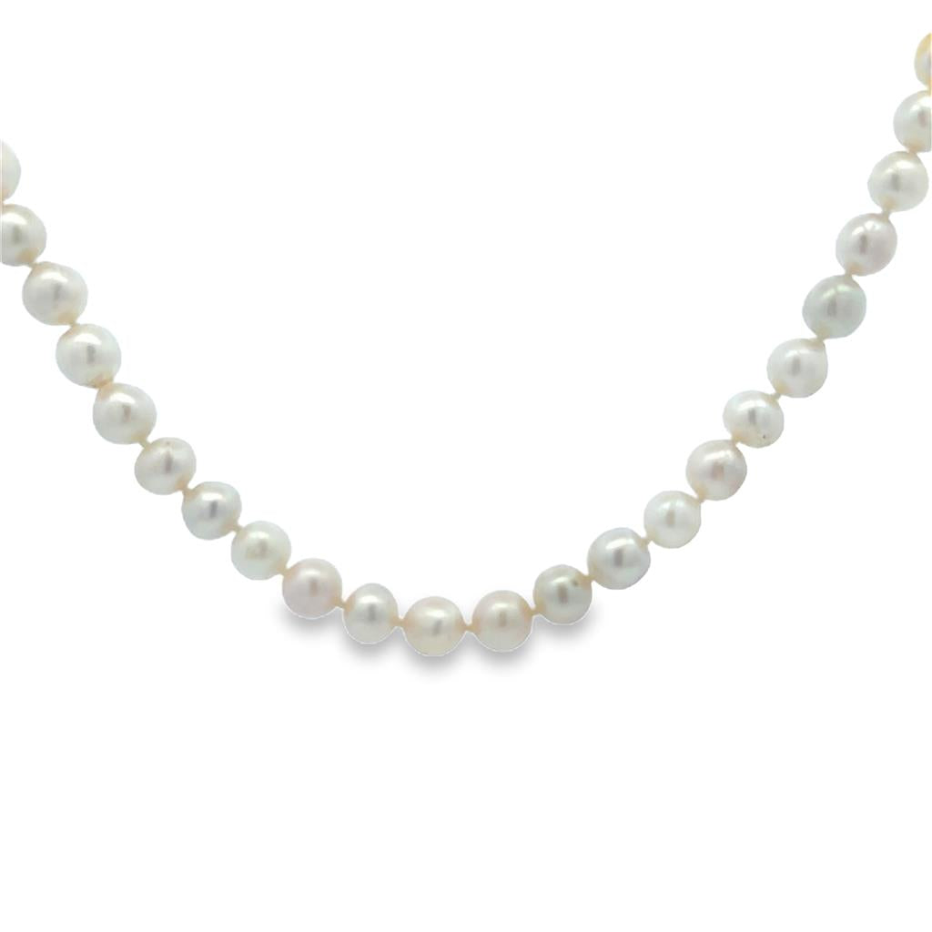 6mm Cream Baroque Pearl 16" Strand Necklace with 14K Yellow Gold Clasp