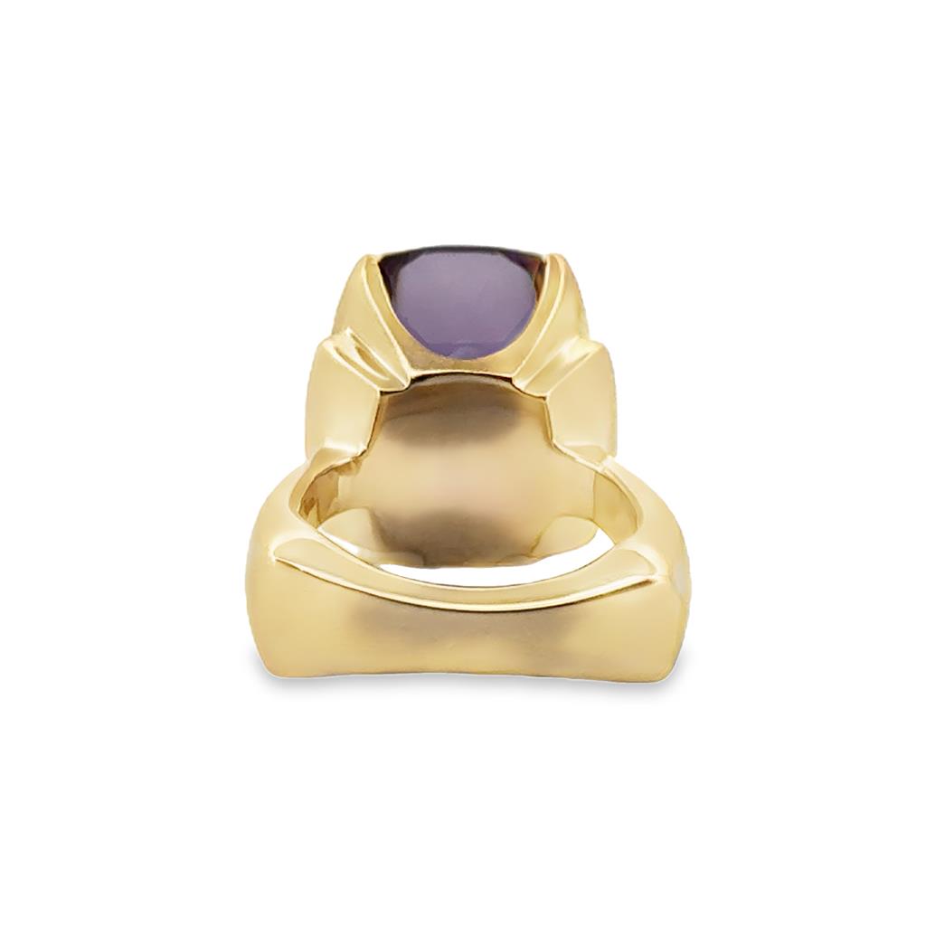 Ametrine and Diamond Statement Ring, 14K Yellow Gold – Size 6