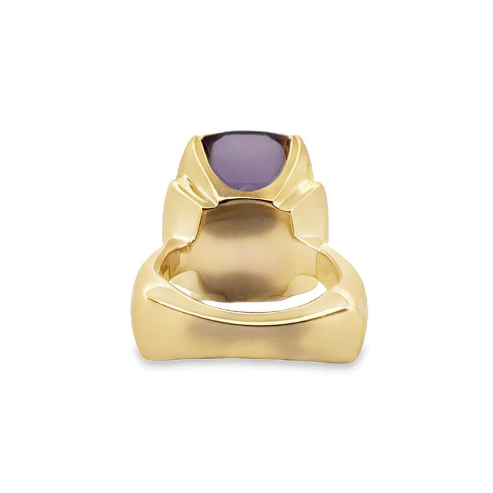 Ametrine and Diamond Statement Ring, 14K Yellow Gold – Size 6