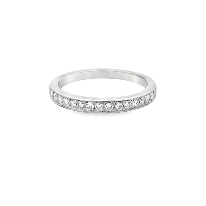 .30ctw Diamond Band Ring, 14K White Gold, 2.5mm Wide
