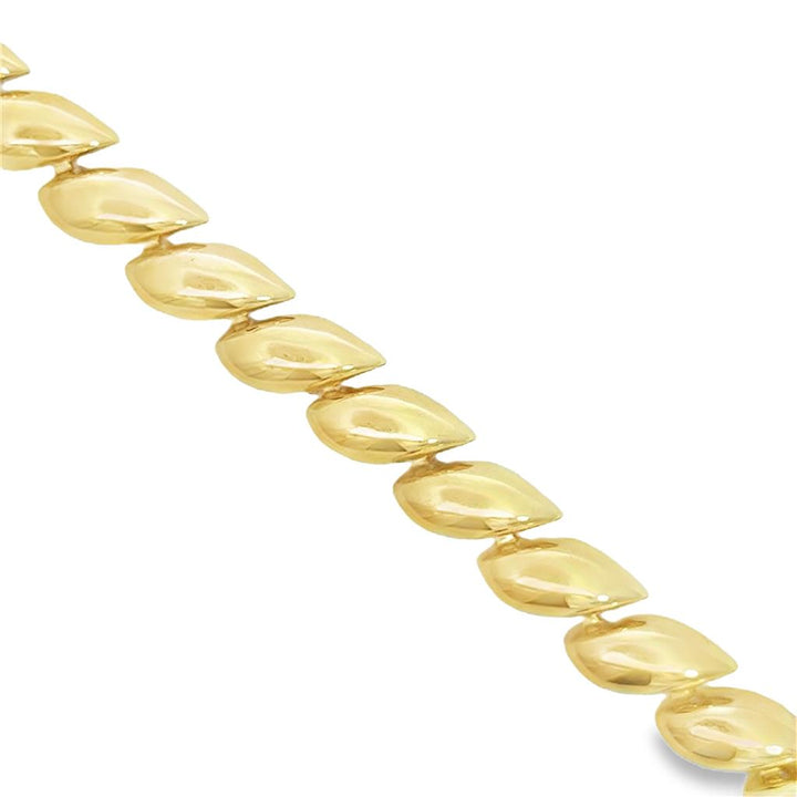 Sal Praschnik 14K Yellow Gold Designer Link Bracelet
