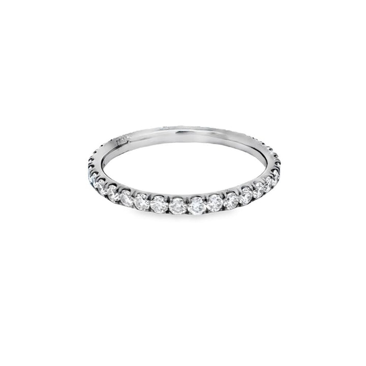 0.48 CTW Diamond 18K White Gold Black Rhodium Band Ring