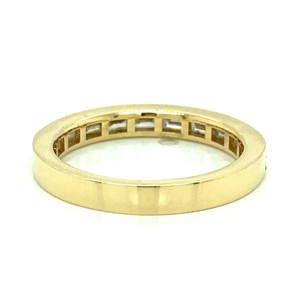 1.04 CTW Baguette Diamond 18K Yellow Gold Wedding Band