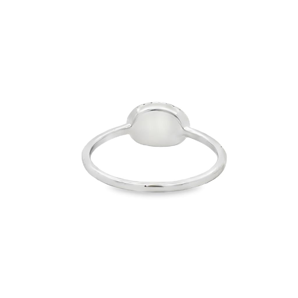 0.19 CTW Diamond Pavé East-West Ring 14K White Gold