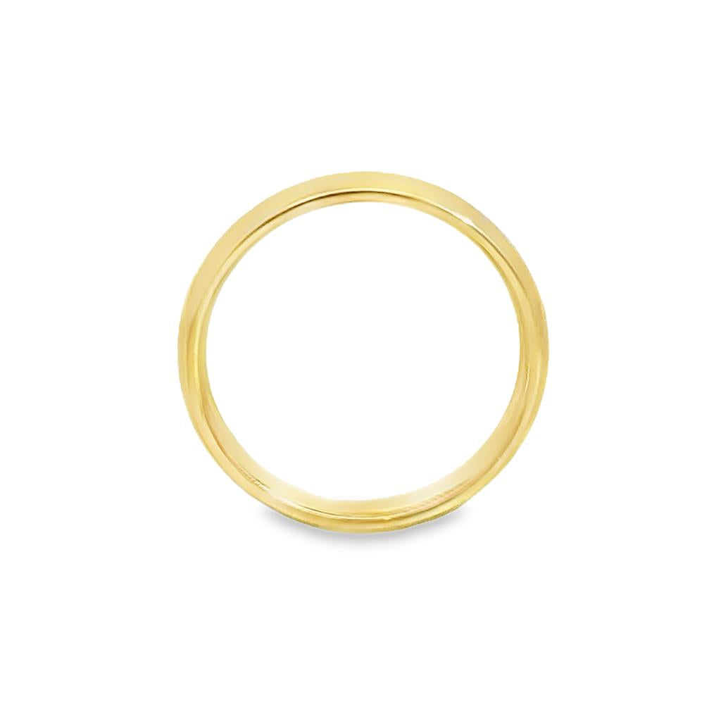 14K Yellow Gold 4mm Men’s Comfort Fit Wedding Band
