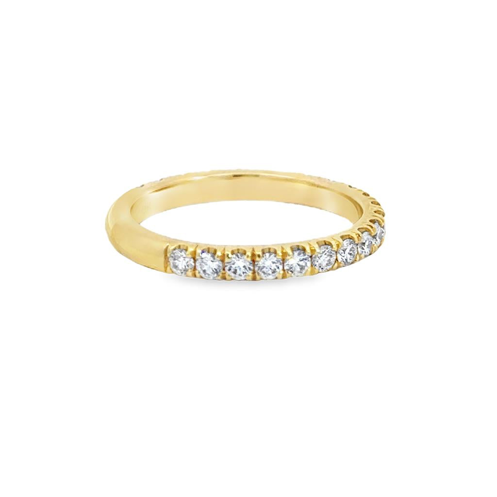 0.75 CTW Diamond 18K Yellow Gold Wedding Band