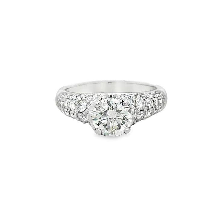 diamonds, ring size 6 3/4 but can be sized, 
ChatGPT said:
1.30 CT Diamond Engagement Ring – 18K White Gold, GIA Certified, 1.33 CTW Diamond Setting