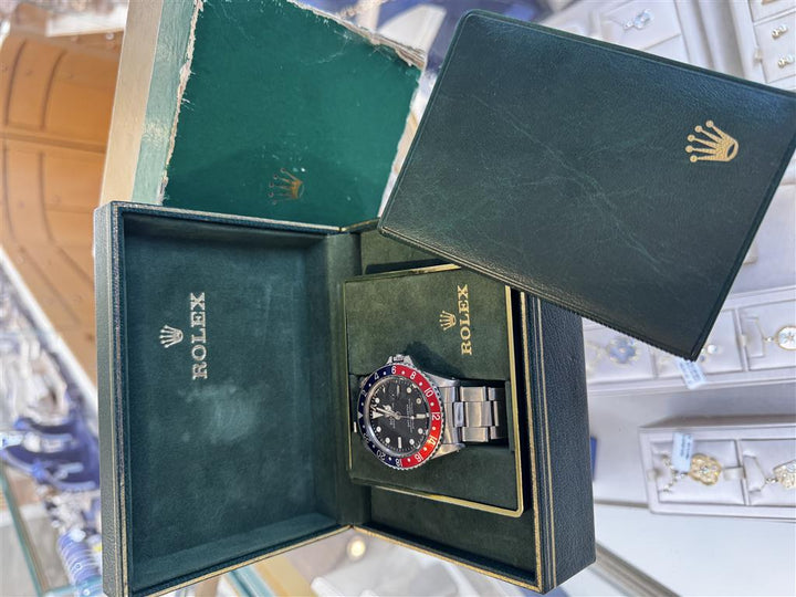 Pre-Owned Rolex GMT-Master "Pepsi" Model 1675 Stainless Steel Watch 1968