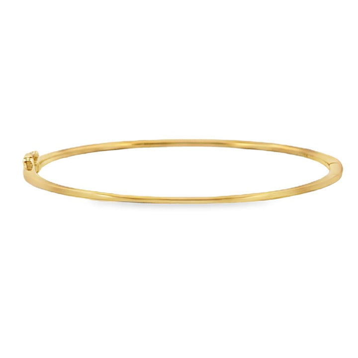 0.51 CTW Diamond 18K Yellow Gold Hinge Bangle Bracelet
