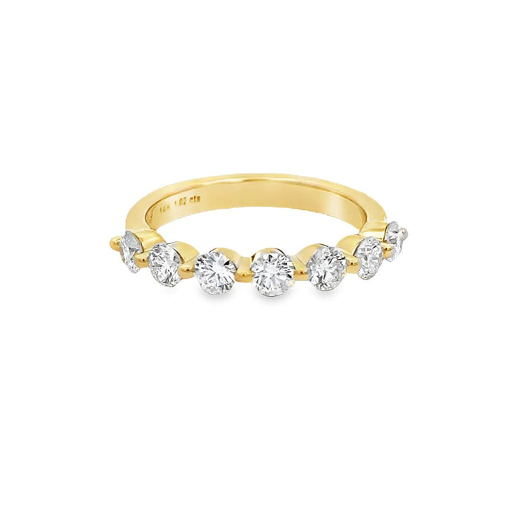 1.02 CTW Diamond 14K Yellow Gold Shared Prong Band