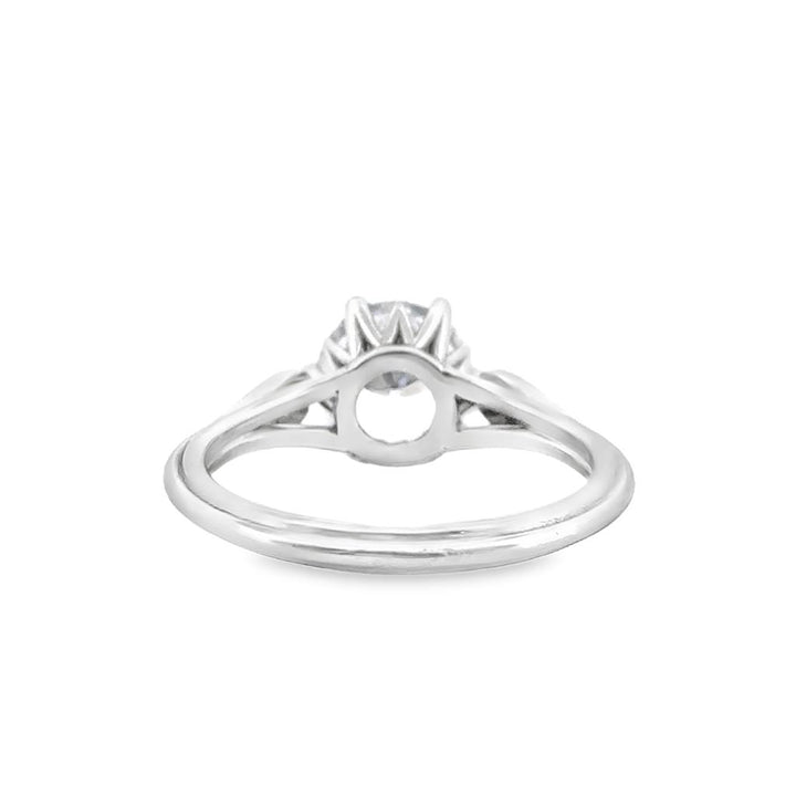 Vintage Inspired Engagement Semi-Mount Ring in 18K Yellow Gold