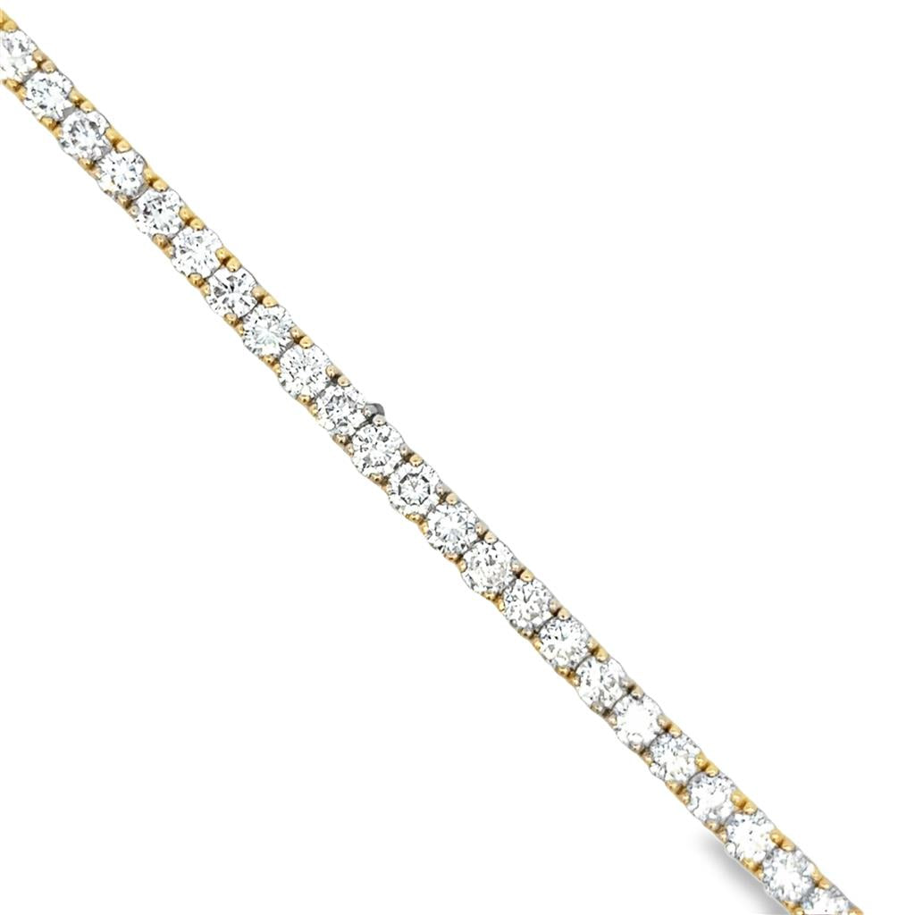 11.44 CTW Diamond Tennis Bracelet in 14K Yellow Gold
