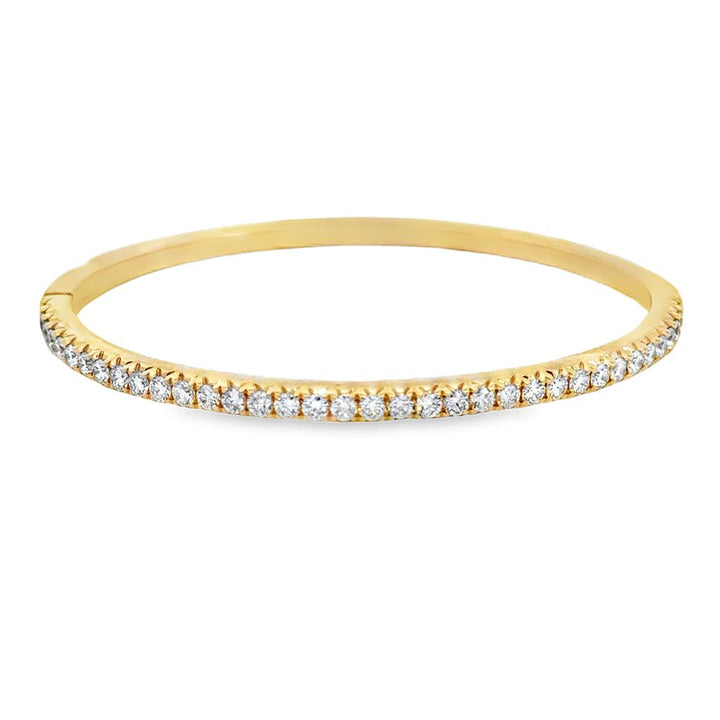 1.69 CTW Diamond 14K Yellow Gold Bangle Bracelet