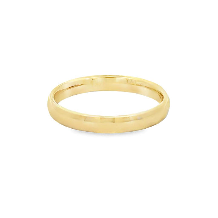 14K Yellow Gold 3mm European Style Comfort Fit Band – Size 6.5