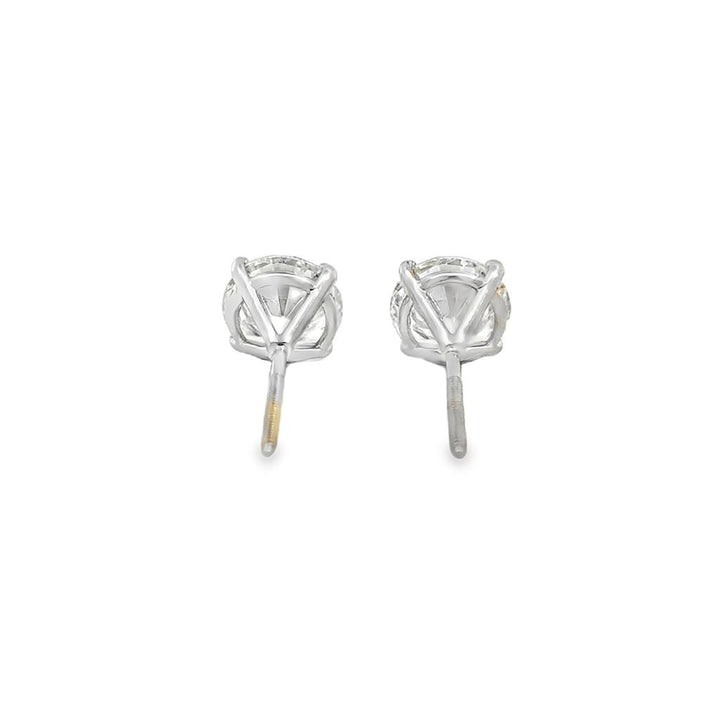 5.03 CTW Diamond 18K White Gold Stud Earrings