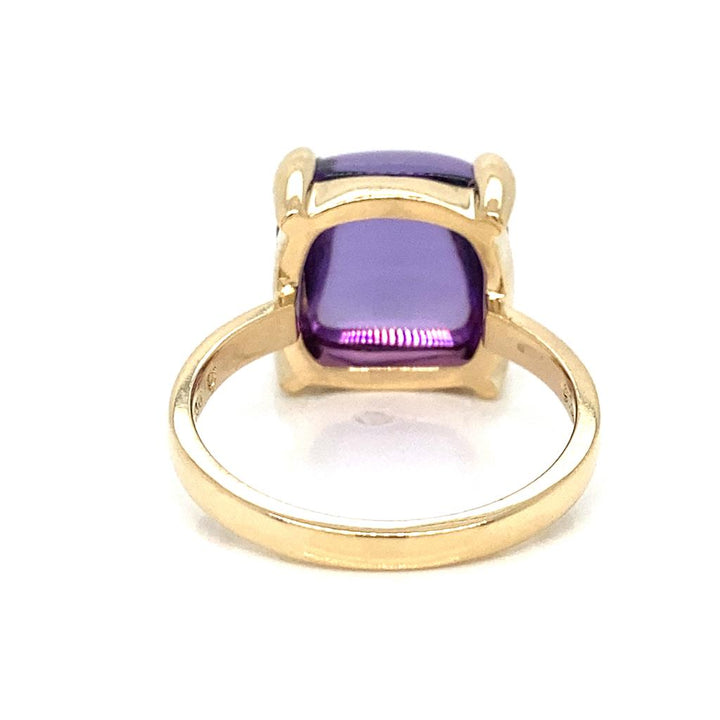 Tiffany & Co. Paloma Picasso 12.00 CT Cabochon Amethyst 18K Yellow Gold Ring