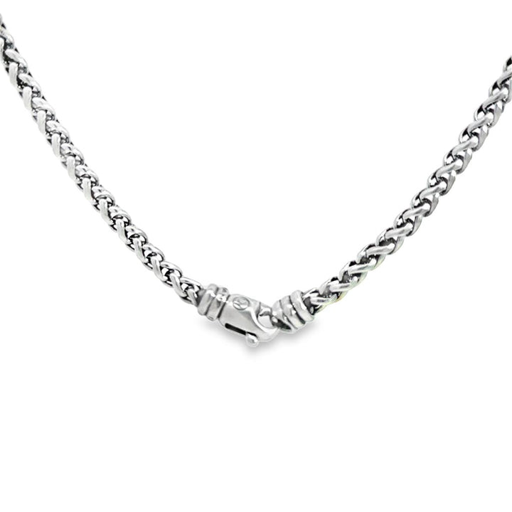 Pre-Owned David Yurman Sterling Silver 4MM Wheat Chain Necklace – 18"