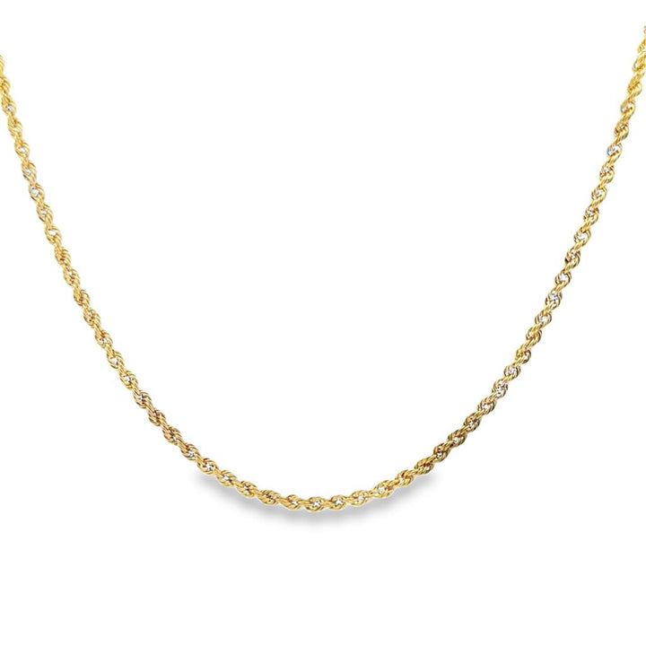 Pre-Owned 14K Yellow Gold 3mm Rope Chain Necklace