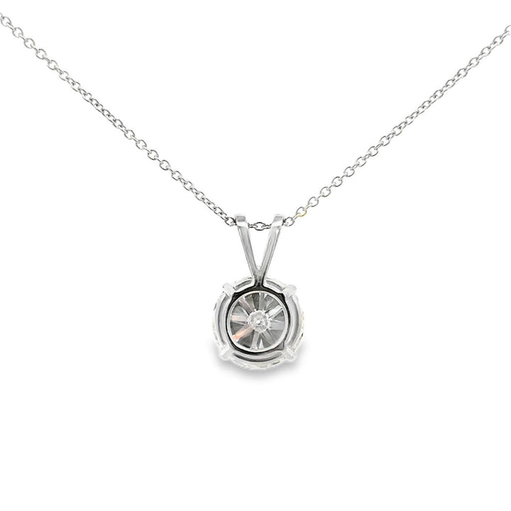 4.05 CT Round Diamond Solitaire Pendant, GIA J VVS1