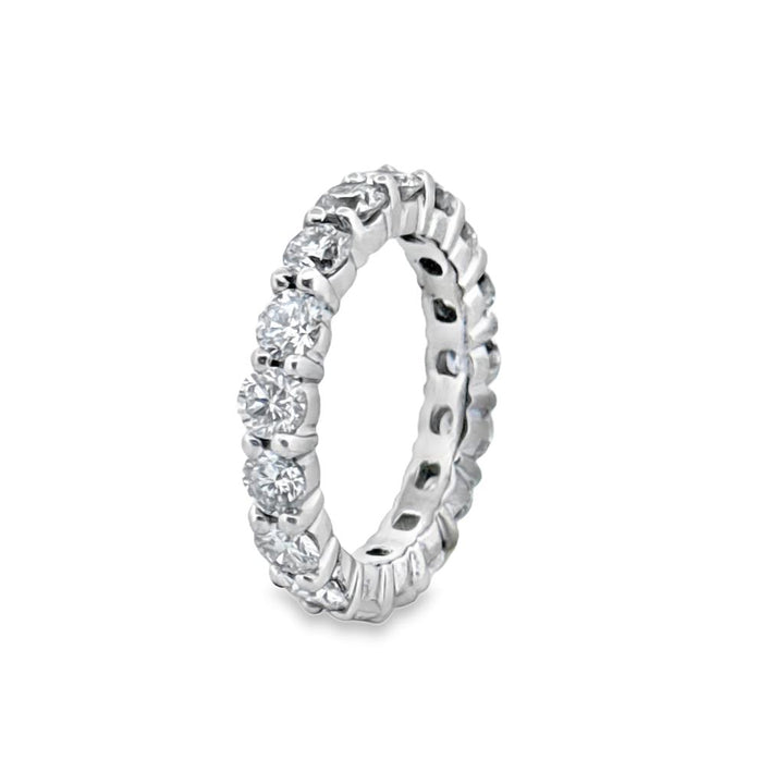 3.40 CTW Round Brilliant Diamond Eternity Band in Platinum