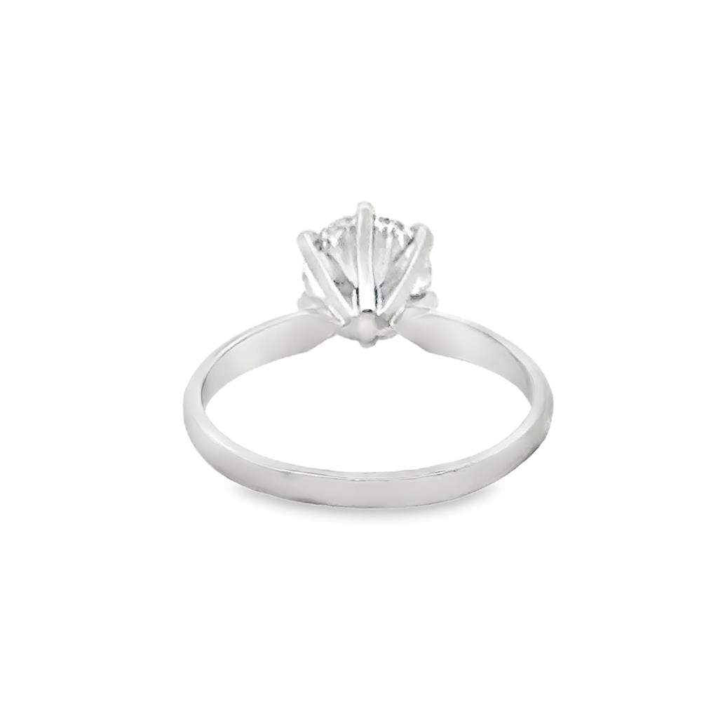 1.50 CT Diamond Platinum Solitaire Engagement Ring (GIA Certified)