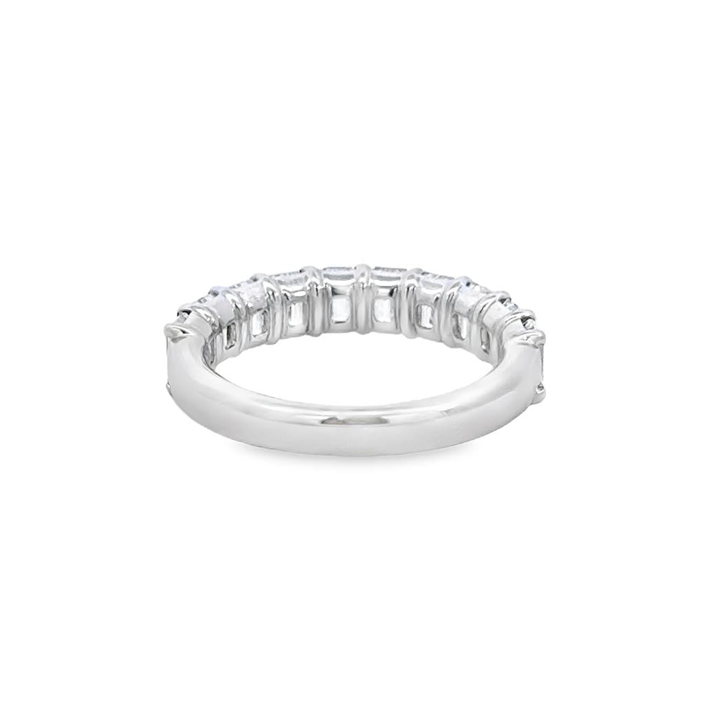 2.39 CTW Emerald Cut Diamond 14K White Gold Band – 4mm