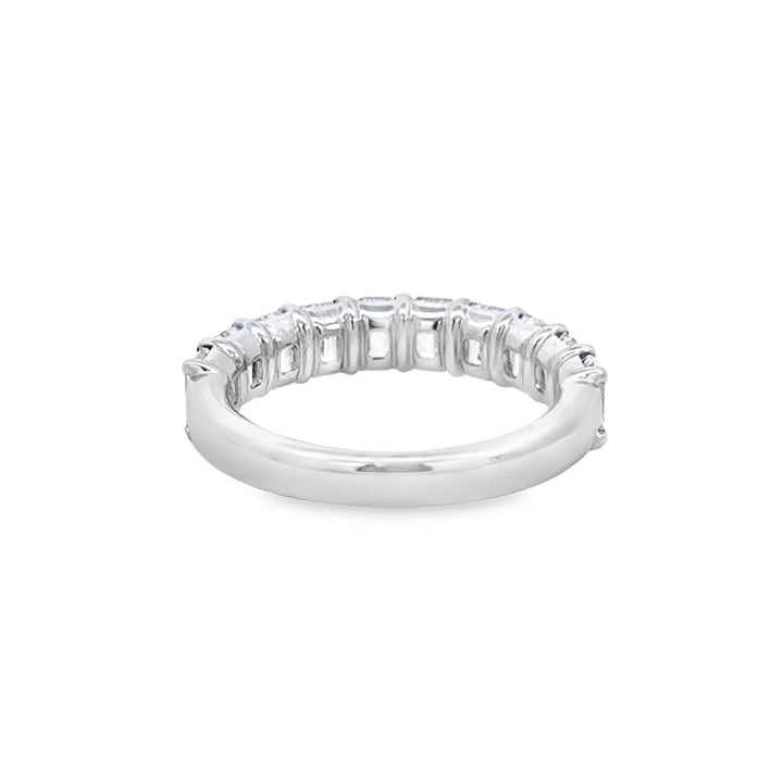 2.39 CTW Emerald Cut Diamond 14K White Gold Band – 4mm