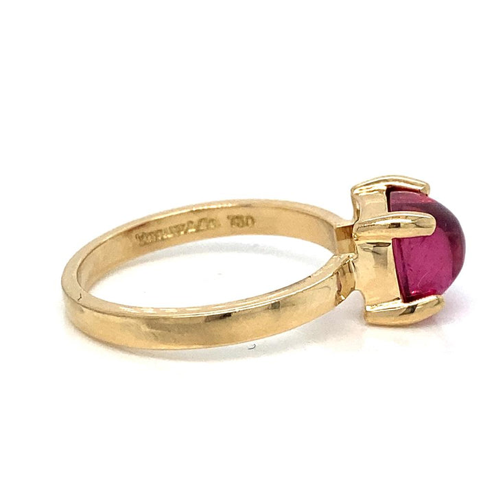 Tiffany & Co Rubellite Cabochon Pink Tourmaline Ring