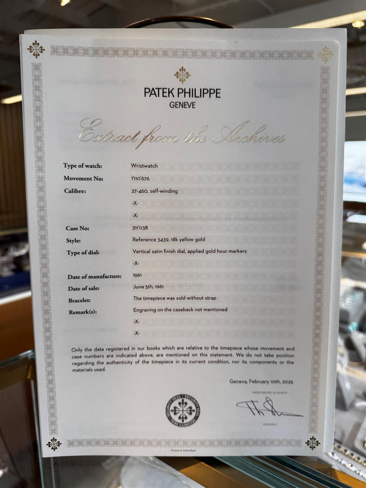 Pre-Owned Patek Philippe Calatrava 18K Yellow Gold Automatic Watch