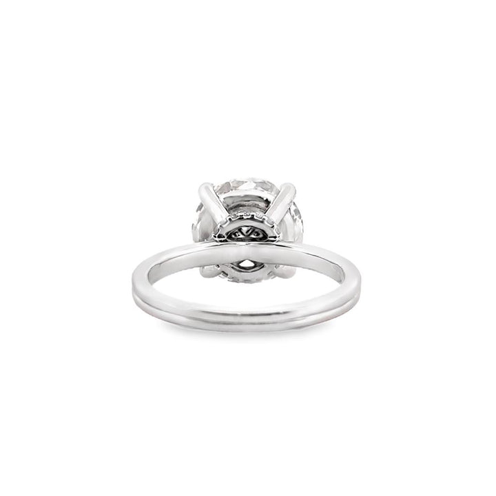4.66 CT Round F VS1 Lab-Grown Diamond Solitaire Ring