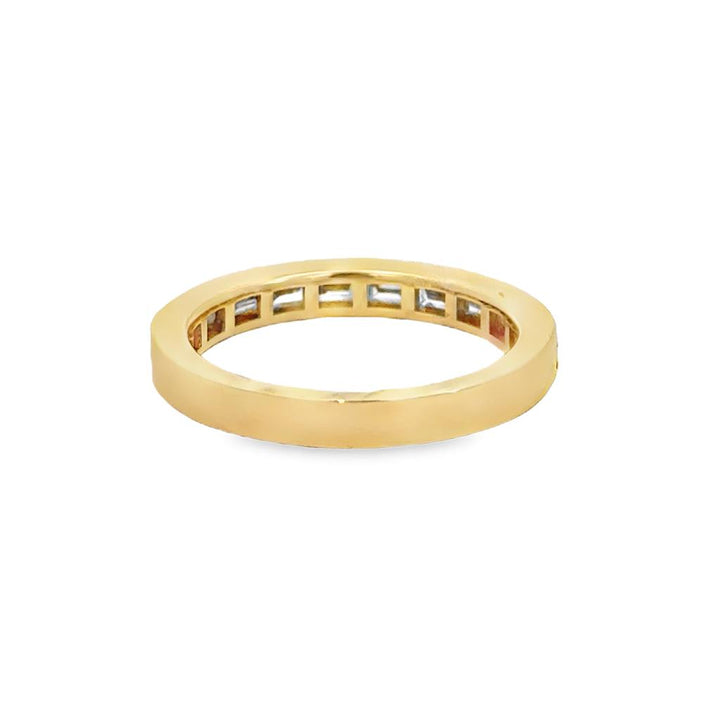 1.04 CTW Baguette Diamond 18K Yellow Gold Band – 3mm